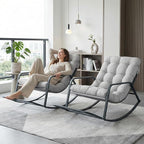 RADIATA 2pcs Rocking Lounge Chair, Indoor Outdoor Reclining Lounger - Image 4