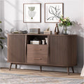 JOINICE 63" Fluted Storage Cabinet by Joinice