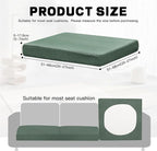 8Pcs Outdoor Cushion Covers, Elastic Patio Cushion Covers | Washable, - Image 2