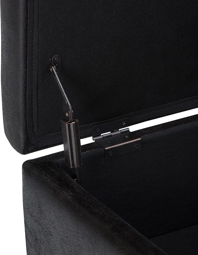 SIMPLIHOME Owen Coffee Table Storage Ottoman - Image 7