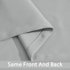 Yakamok Room Darkening Curtains 62x63 inch Length Light Grey-Living Room | 2 - Image 4