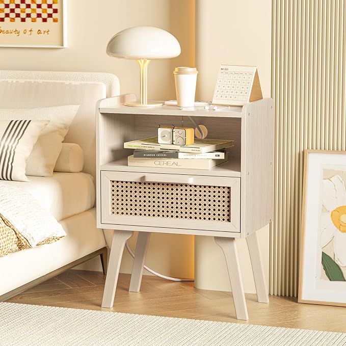 Lerliuo Rattan Nightstands Set of 2 - Image 7