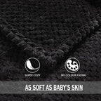 Exclusivo Mezcla Soft Waffle Fleece Bed Blanket Twin Size, Cozy Fluffy Design - Image 8