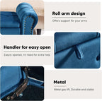 Storage Bench for Bedroom, Velvet 51" End of Bed Bench, Queen Size Bench - Image 7