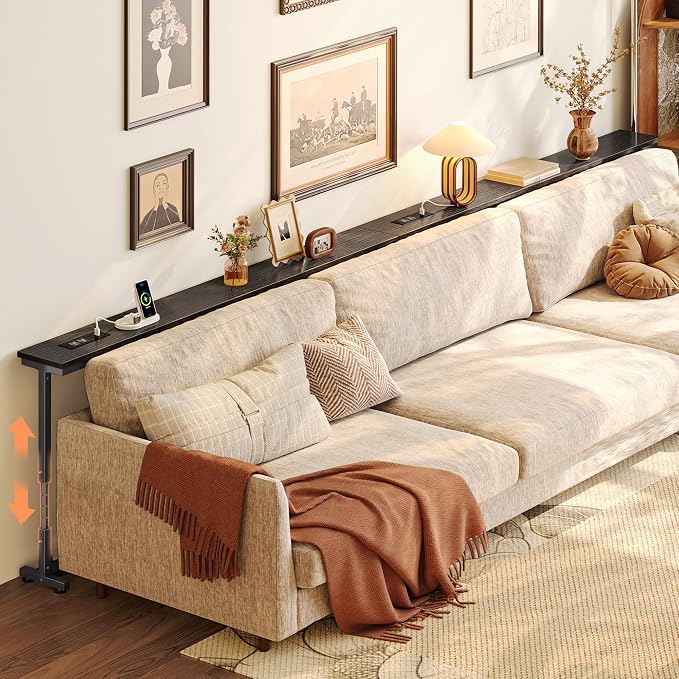 Huuger 110.2 Inch Behind Couch Table by Huuger