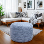 Asuprui Round Footstool Ottoman, 20x14 Inches Multi-Functional Modern Foot Stool - Image 8