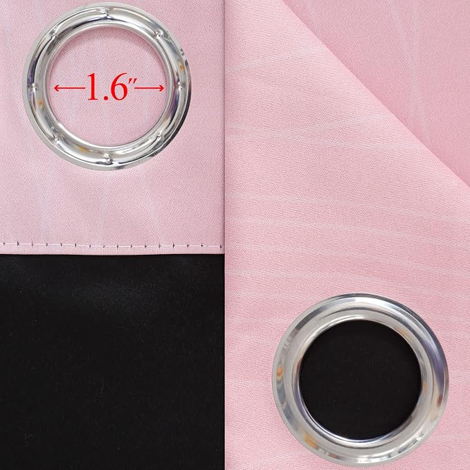 Pink and Grey Ombre Blackout Curtains - Image 7