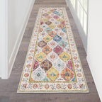 HEBE Hallway Runner Rug 2'x6', Washable Non Slip Kitchen Rug Runner | Soft Boho by HEBE