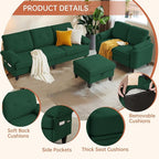 5 Seat Sectional Sofa Set for Living Room Set - Image 3