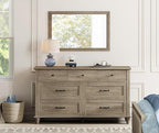 WAMPAT Grey 7 Drawers Dresser for Bedroom, Wide Chest of Drawers Kids Dresser - Image 4