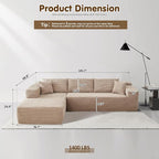 ovios 104" Cloud Boneless Couch - Image 2