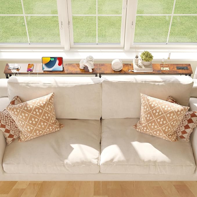 ELYKEN 5.9" Narrow Console Sofa Table - Image 2
