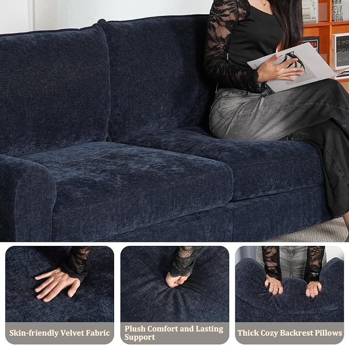 EASE MOOSE 88.5" Chenille Loveseat Couches - Image 6