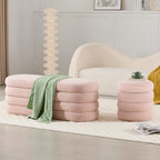Busaurus Storage Ottoman Bench 49.2 Inch Upholstered Fabric Storage Bench - Image 6
