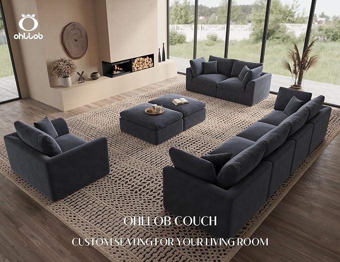 ohllob 48.6" Single Sofa, Small Boneless Couches - Image 6