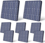 8Pcs Patio Cushion Covers Stretch Outdoor Furniture Protector Slipcovers | by pickyNproud