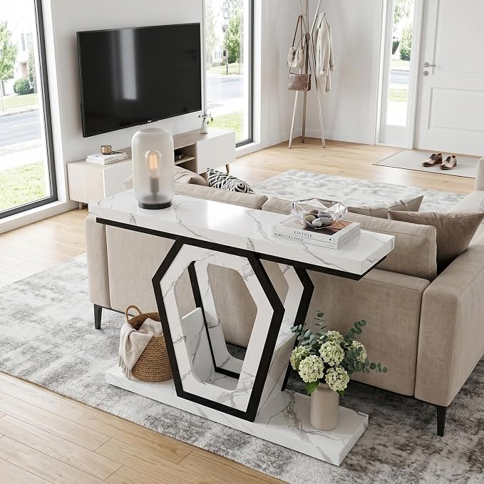 senlin Sofa Table 47.3 Inch Narrow Console Table - Image 4