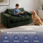 MAXYOYO Loveseat Sofa Couch, Upholstered Bean Bag Chair Cloud 2-Seat - Image 3