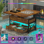 Itaar 40" Lift Top Coffee Table, 4 in 1 Coffee Tables - Image 6