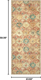Lahome Moroccan Hallway Rug, 2x5 Washable Kitchen Runner Rug Non Slip | Kitchen - Image 2