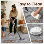 5'3''x7'5'' Grey Fluffy Soft Area Rug Non-Slip - Image 8