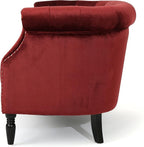 GDFStudio Melaina Tufted Chesterfield Velvet Loveseat - Image 7