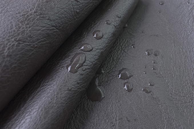 Wento Thick Faux Leather Fabric Soft Skin Grain PU Leather - Image 4