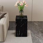 Black Rectangular End Coffee Table, Modern Elegant Bedside Nightstand Table - Image 8