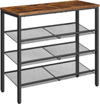 HOOBRO Shoe Rack for Entryway, 4-Tier Shoe Organizer by HOOBRO