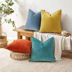 decorUhome Summer Couch Euro Sham Throw Pillow Covers 26x26 Set of 2, - Image 7