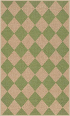 Lahome Checkered Easy Jute 3x5 Outdoor Rug, Washable Rugs - Image 8