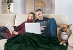 Utopia Bedding Soft Fleece Bed Blanket Twin Size Forest Green | Microfiber - Image 5