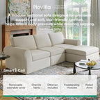 Novilla 138" Modular Sectional Sofa, Modular Sectional Couches - Image 3