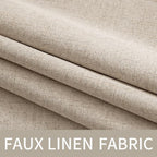 MIULEE 100% Blackout Linen Curtains - Image 5