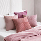 MIULEE Aesthetic Pink Throw Pillow Covers 18x18 Inch Set of 4 Spring Decorative - Image 4