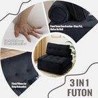 Folding Sofa Bed Convertible Sleeper Chair 33" - Image 3