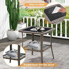 HOMREST Pool Lounge Chairs Set of 3, Outdoor Wicker Chaise - Image 6