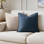 MIULEE Decorative Couch Throw Pillow Covers 18x18 Inch Dark Blue 2 Pack | - Image 4