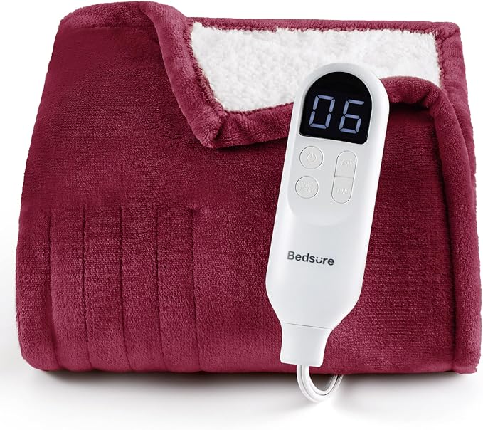 Bedsure Heated Blanket Throw, Soft Electric Blanket by BEDSURE