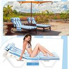 Wenqik 2 Pcs Outdoor Chaise Lounge Cushion - Image 7