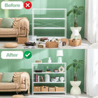 HCHQHS Bookshelf, 4-Tier Industrial Bookcase, Freestanding Tall Bookshelves - Image 7