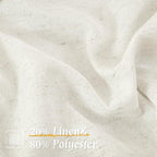 Linen Semi Sheer Curtains 84 inch Long - Image 2