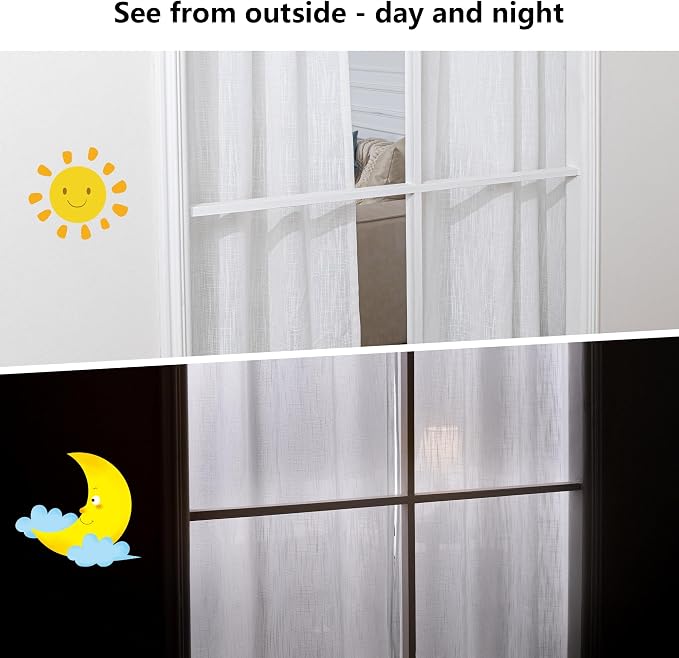MYSKY HOME Natural French Door Curtains - Image 5