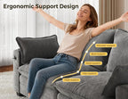 MapleGrace 80" Cloud Loveseat Sofa - Image 3