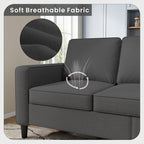 Sectional Sofa Couches for Living Room, Comfy Fabric Convertible Sectionals - Image 4