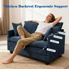 Loveseat Sofa Cloud Sofa Couch 50'', Modern Loveseats 2 Seat Couch 27" Deep Seat - Image 5