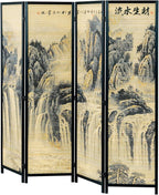 MyGift 4 Panel Folding Room Divider, 6FT Bamboo Privacy Screen - Image 6
