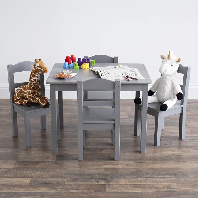 Humble Crew Kids Table and Chair Set, Toddler Activity Table - Image 6