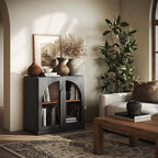 BELLEZE Bijou 31.5" Modular Sideboard Cabinet & TV Stand Console - Image 5