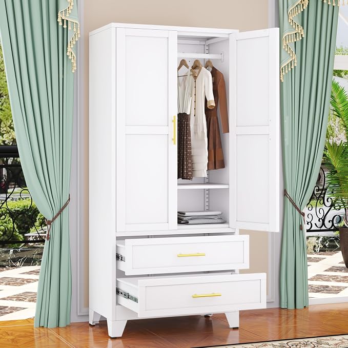 GAIOUS Metal Wardrobe Cabinet - Image 8